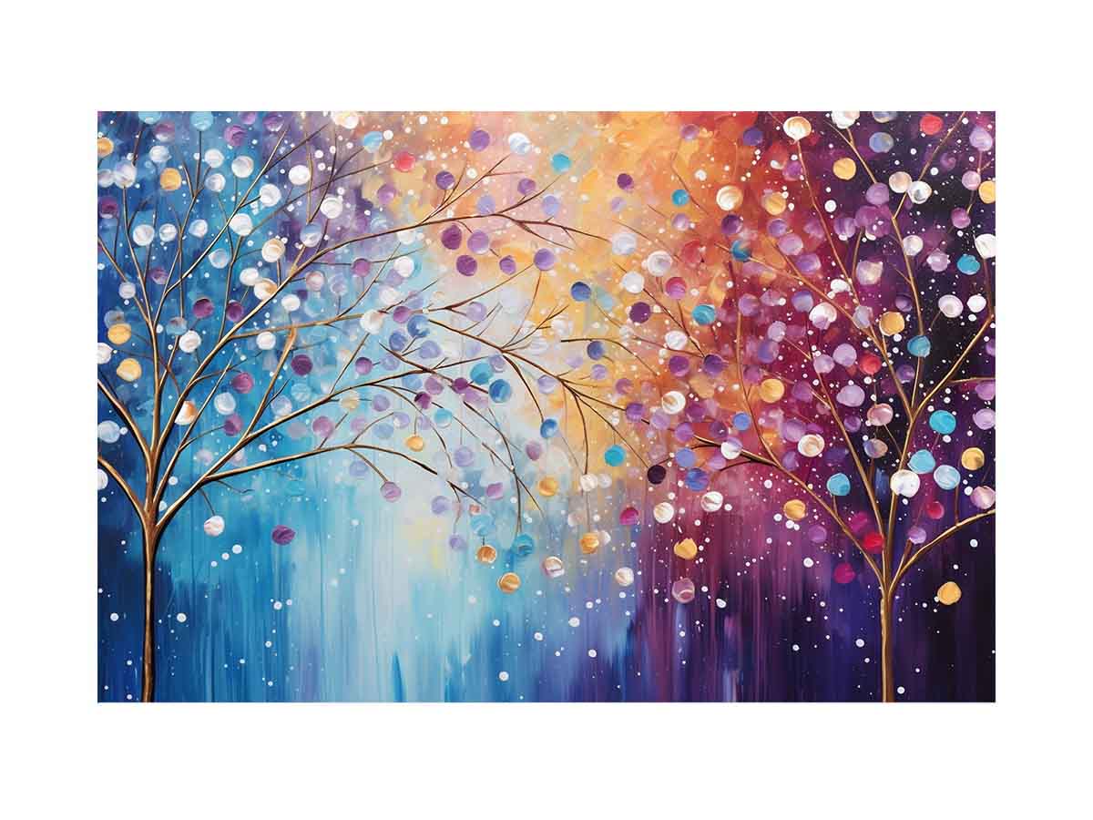 Sparkle Tree Art Canvas Print JetGirl Art Landscape - Rosetta Creative Boutique